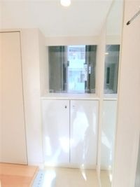 うれしい姿見付きの玄関