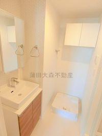 洗面脱衣所 独立洗面台 室内洗濯機置き場