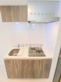 2口ガスコンロのシステムキッチン