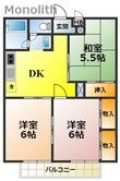 モアクレスト綾園の間取図