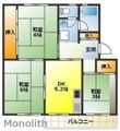 泉北茶山台2丁7番2号棟の間取図