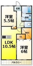 ティーズコートアネーロの間取図