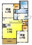 シャーメゾンプレミアス鳳の間取図