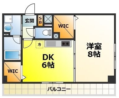拡大写真:リヴェール鳳 3階301の間取り