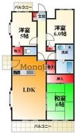 カルム長堀の間取図