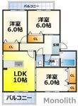 クレールE棟の間取図