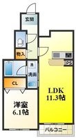 グランヴェール泉ヶ丘Ⅴの間取図