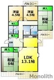 いぶき野3丁目5号棟の間取図