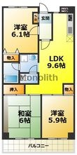 MIRUS岸和田の間取図