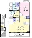 カーサプラシードⅠの間取図