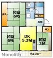 泉北茶山台2丁7番4号棟の間取図