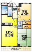 プレステージフジ忠岡壱番館の間取図