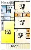 セーヌ東岸和田の間取図