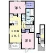 ポンテアルト深井ウノの間取図