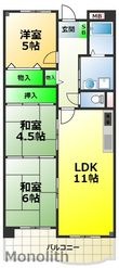 フローラル岸和田の間取図