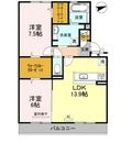 カーサ高善B棟の間取図