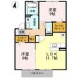 ソレイユ鈴の宮の間取図