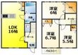 スカイレジデンスA棟の間取図