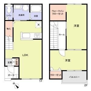 拡大写真:フォレストメゾン高石 1階102の間取り
