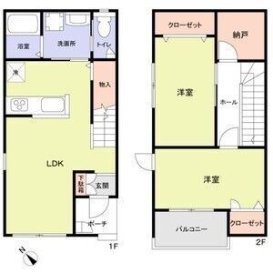 拡大写真:フォレストメゾン高石 1階105の間取り