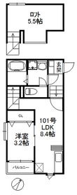 福岡市東区原田1丁目の間取図
