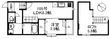 福岡市博多区美野島2丁目の間取図