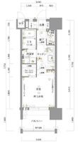 福岡市博多区住吉3丁目の間取図