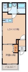 福岡市博多区吉塚7丁目の間取図