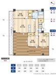 福岡市中央区鳥飼3丁目の間取図