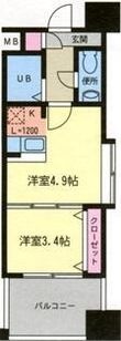 福岡市博多区神屋町の間取図
