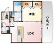 大阪市東淀川区上新庄3丁目の間取図