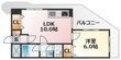 大阪市東淀川区豊新4丁目の間取図
