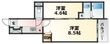 大阪市東淀川区豊新4丁目の間取図