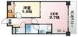 大阪市東淀川区大道南2丁目の間取図