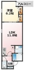 大阪市東淀川区大桐2丁目の間取図