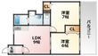 大阪市東淀川区井高野4丁目の間取図
