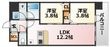 大阪市東淀川区南江口２丁目の間取図