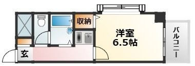 拡大写真:大阪市東淀川区瑞光2丁目 5階508の間取り