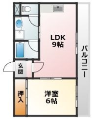 拡大写真:大阪市東淀川区大桐1丁目 4階403の間取り