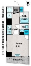写真：XEBEC練馬／ジーベックネリマ6階の間取図