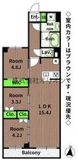 ASYLCOURTNERIMA-NAKAMURABASHIの間取図