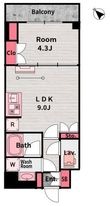 CRESTCOURTEKODA/クレストコートエコダの間取図