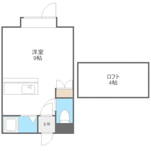 拡大写真:ロイヤルセブンB 1階106の間取り