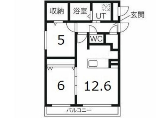 拡大写真:グランドサクセス琴似Ⅴ 3階301の間取り
