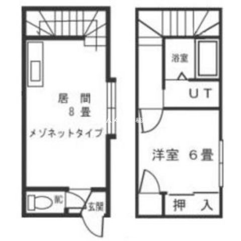 拡大写真:札幌市手稲区富丘一条6丁目 2階106の間取り
