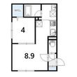 QUALIA SAPPORO WESTの間取図
