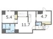東十字街マンションの間取図