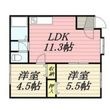 グランドハイツ手稲 の間取図