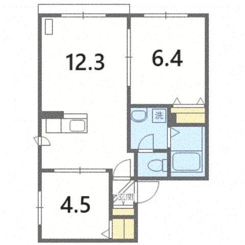 拡大写真:EXCELLENT HOUSE宮の沢 2階205の間取り