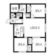 グランディール琴似の間取図